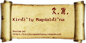 Király Magdaléna névjegykártya